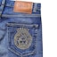 Sizing Versace SS23 Jeans Biru Lurus Bersulam Basuh 1011835-1A03324-1D030