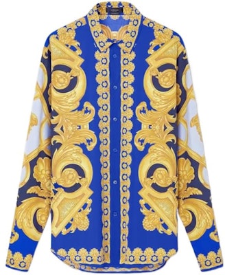 VERSACE SS23 Kemeja Lengan Panjang Corak Abstrak Lelaki Biru Emas 1008574-1A06149-5U670 Order VERSACE SS23 Kemeja Lengan Panjang Corak Abstrak Lelaki Biru Emas 1008574-1A06149-5U670