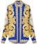 Order VERSACE SS23 Kemeja Lengan Panjang Corak Abstrak Lelaki Biru Emas 1008574-1A06149-5U670