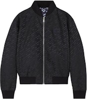 VERSACE SS23 All-Over Print Bomber Jacket Black 1008620-1A06201-5U680 VERSACE SS23 All-Over Print Bomber Jacket Black 1008620-1A06201-5U680