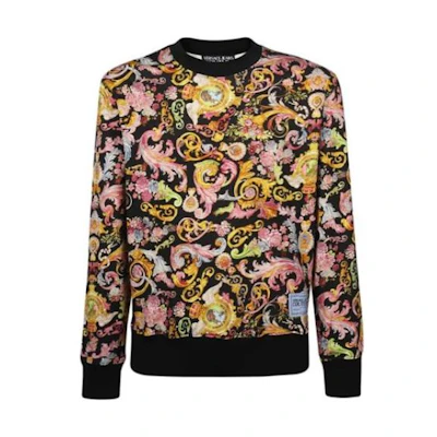 Versace SS23 All-Over Print Long Sleeve Sweatshirt Multi-Color Men B7GWA7F3-S0153-899