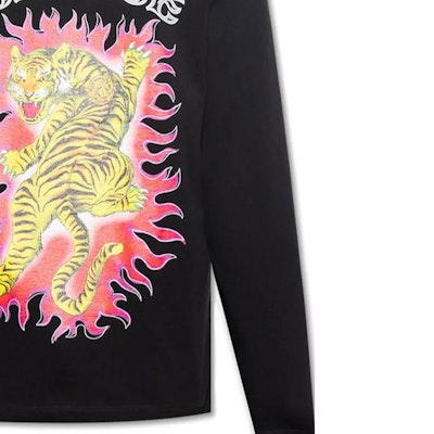 Versace SS23 字母動物印花長袖T恤 黑色 (). 1010635-1A07694-1B000 Details for Versace SS23 字母動物印花長袖T恤 黑色 (). 1010635-1A07694-1B000