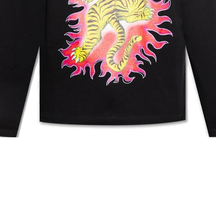 Sizing Versace SS23 字母動物印花長袖T恤 黑色 (). 1010635-1A07694-1B000