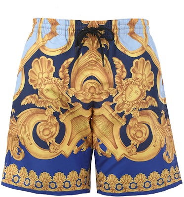 VERSACE SS23 Baroque Print Drawstring Shorts Men’s Blue 1002517-1A06328-5U670 Order VERSACE SS23 Baroque Print Drawstring Shorts Men’s Blue 1002517-1A06328-5U670