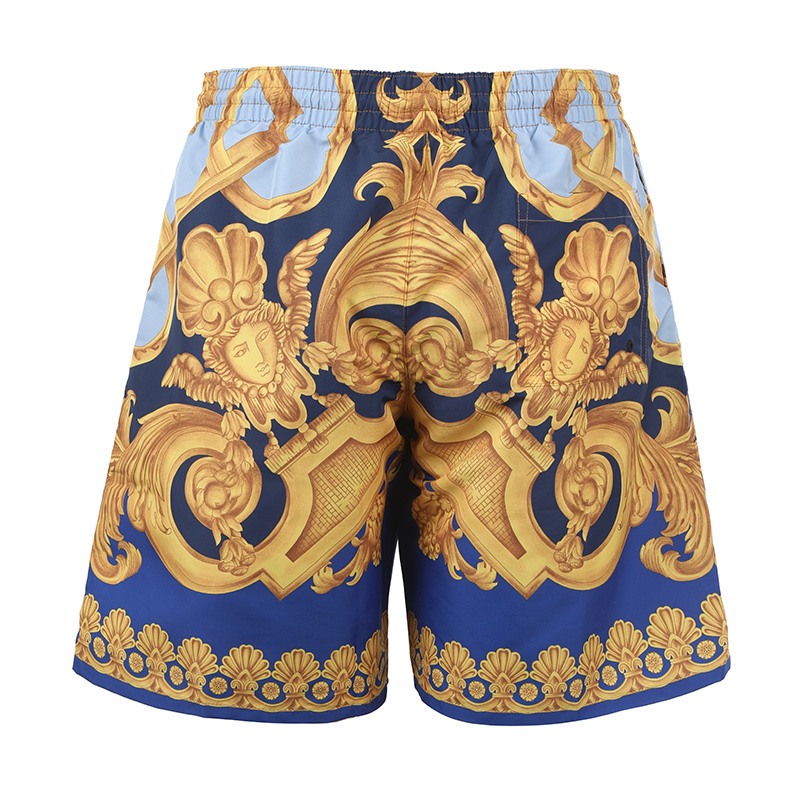 Lookbook VERSACE SS23 Baroque Print Drawstring Shorts Men’s Blue 1002517-1A06328-5U670