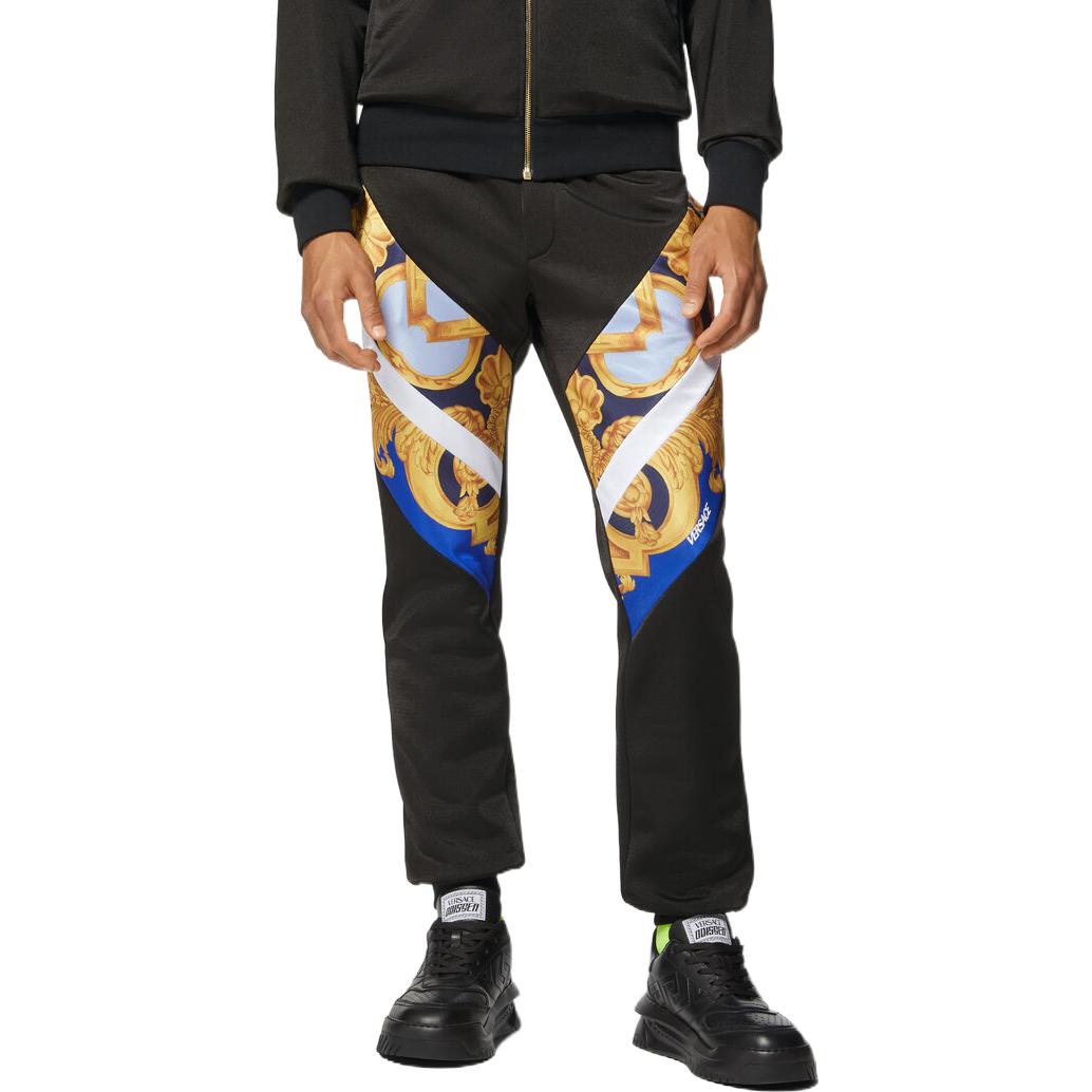 Versace SS23 Baroque Print Jogger Knit Sweatpants  Black 1008618-1A06205-5U670 圖 4