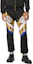 Shop Versace SS23 巴洛克印花運動針織長褲 黑色 1008618-1A06205-5U670