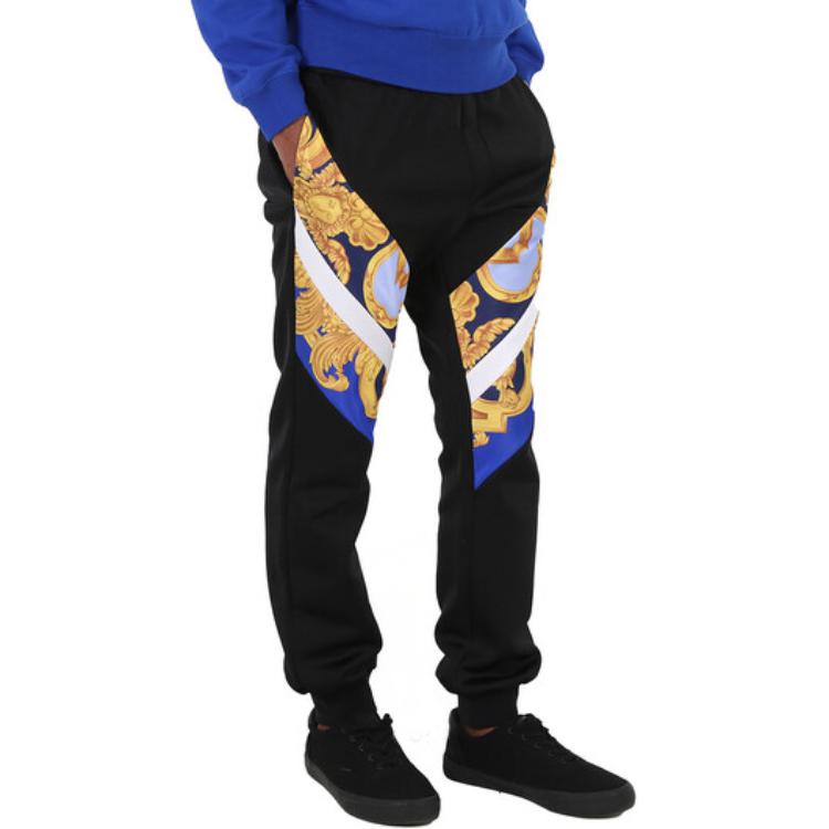 Versace SS23 Baroque Print Jogger Knit Sweatpants  Black 1008618-1A06205-5U670 圖 6