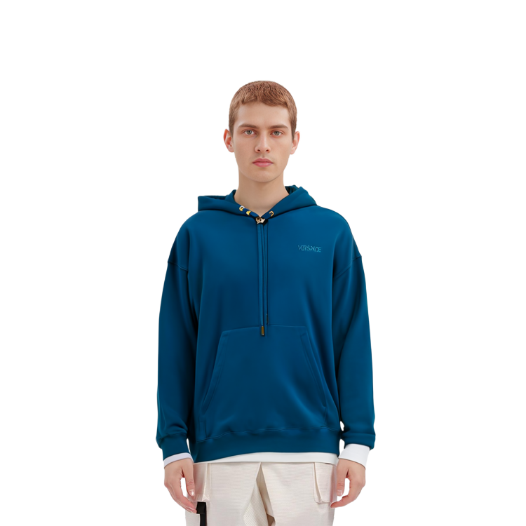 Shop ヴェルサーチ SS23 ブルースウェットシャツ 刺繍＆メタル装飾付き 1008661-1A06213-1UF90