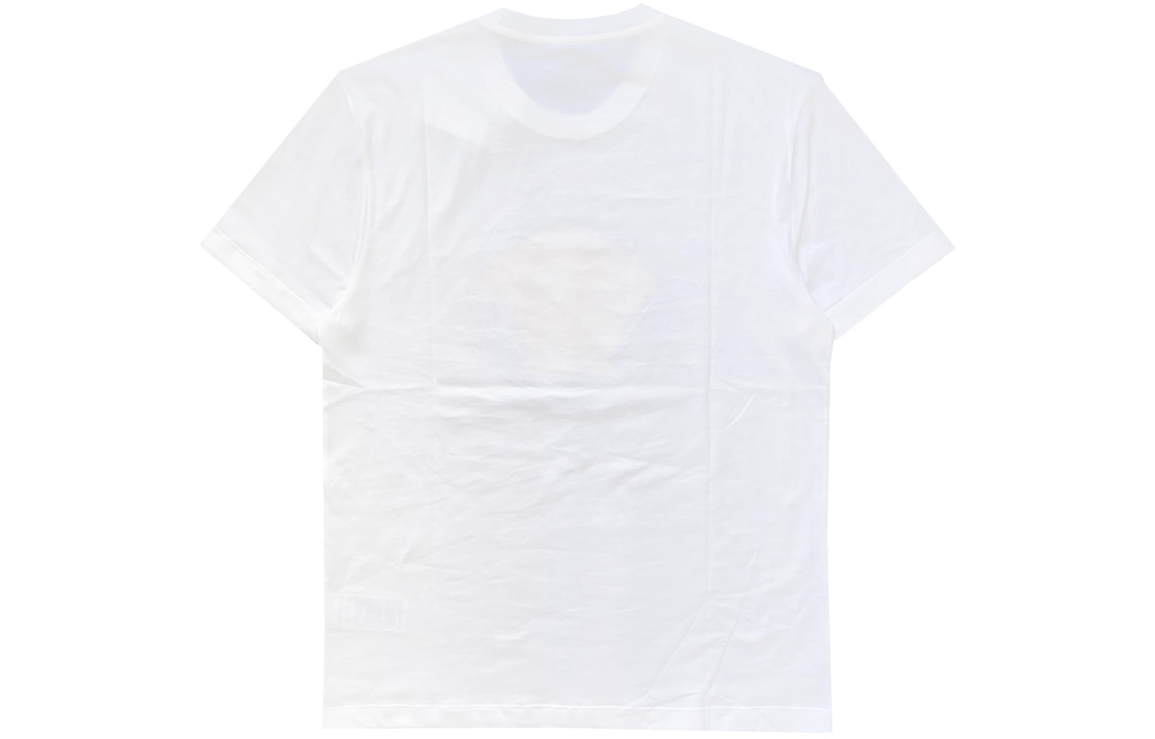 Lookbook 베르사체 SS23 크리스탈 메두사 프린트 크루넥 티셔츠 화이트 캐주얼 티 1006193-1A04213-1W000