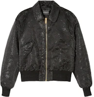 Versace SS23 Embossed Pattern Collared Jacket Black 1006936-1A04952-1B000 Versace SS23 Embossed Pattern Collared Jacket Black 1006936-1A04952-1B000