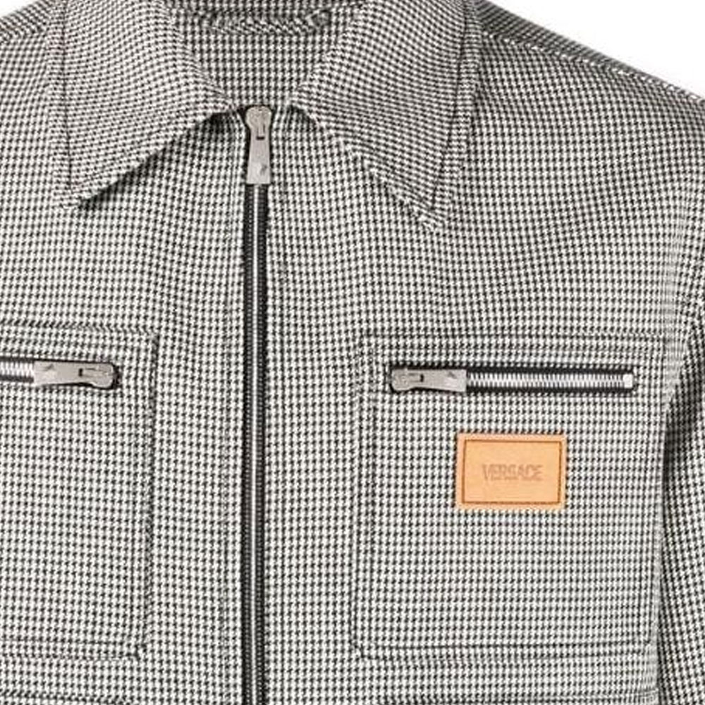VERSACE SS23 Houndstooth Print Jacket  Grey 1007441-1A05742-2W020 圖 6