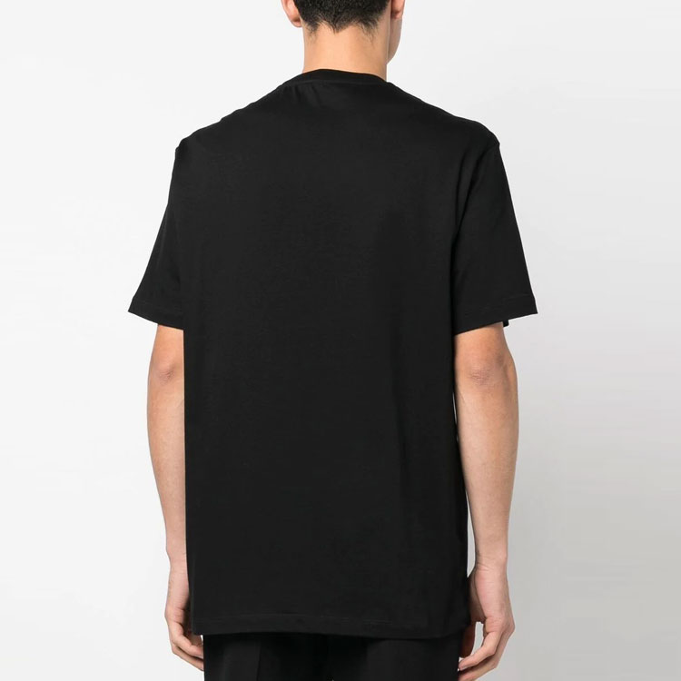 VERSACE SS23 Letter Logo Print Crewneck T-Shirt Black Mens. 1008466-1A06056-1B000 圖 4