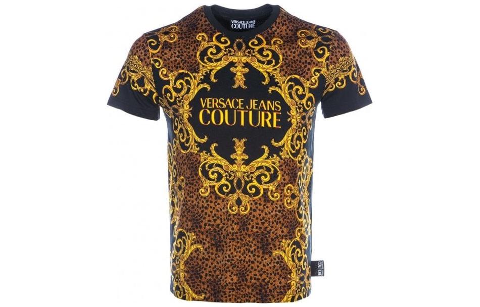 VERSACE SS23 Letter Print Graphic Crewneck T-Shirt Multicolor Men’s Tee B3GUA7DF-36609-899 圖 2