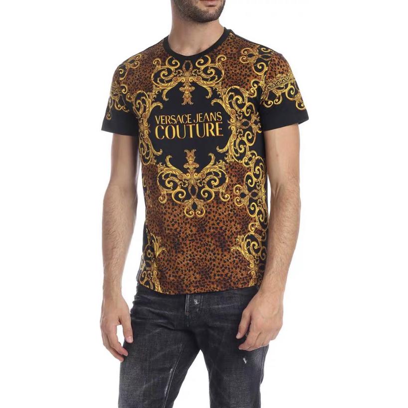 VERSACE SS23 Letter Print Graphic Crewneck T-Shirt Multicolor Men’s Tee B3GUA7DF-36609-899 圖 3