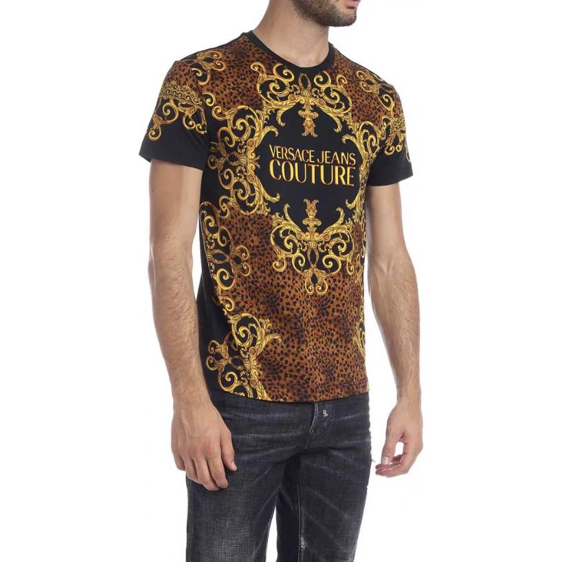 VERSACE SS23 Letter Print Graphic Crewneck T-Shirt Multicolor Men’s Tee B3GUA7DF-36609-899 圖 5