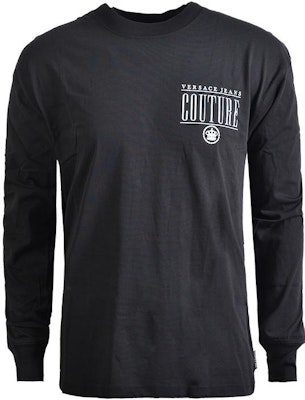 VERSACE SS23 字母印花长袖休闲T恤 黑色 B3GZB7TN-30319-899 Buy VERSACE SS23 字母印花长袖休闲T恤 黑色 B3GZB7TN-30319-899