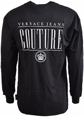 VERSACE SS23 字母印花长袖休闲T恤 黑色 B3GZB7TN-30319-899 Lookbook VERSACE SS23 字母印花长袖休闲T恤 黑色 B3GZB7TN-30319-899