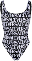 Order VERSACE SS23 黑色印花連體泳衣 1001408-1A05460-5B040