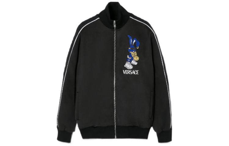 VERSACE SS23 Lunar New Year Rabbit Print Zip Jacket Black 1009297-1A06736-1B000 圖 2