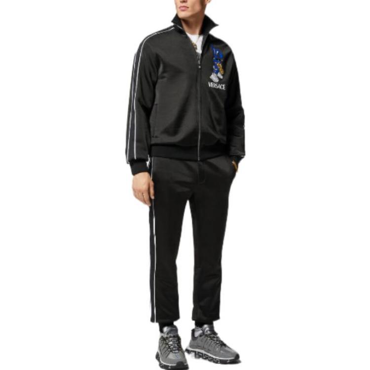 VERSACE SS23 Lunar New Year Rabbit Print Zip Jacket Black 1009297-1A06736-1B000 圖 3