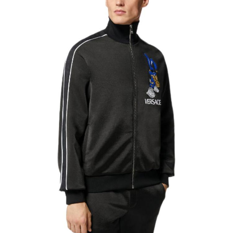 VERSACE SS23 Lunar New Year Rabbit Print Zip Jacket Black 1009297-1A06736-1B000 圖 4