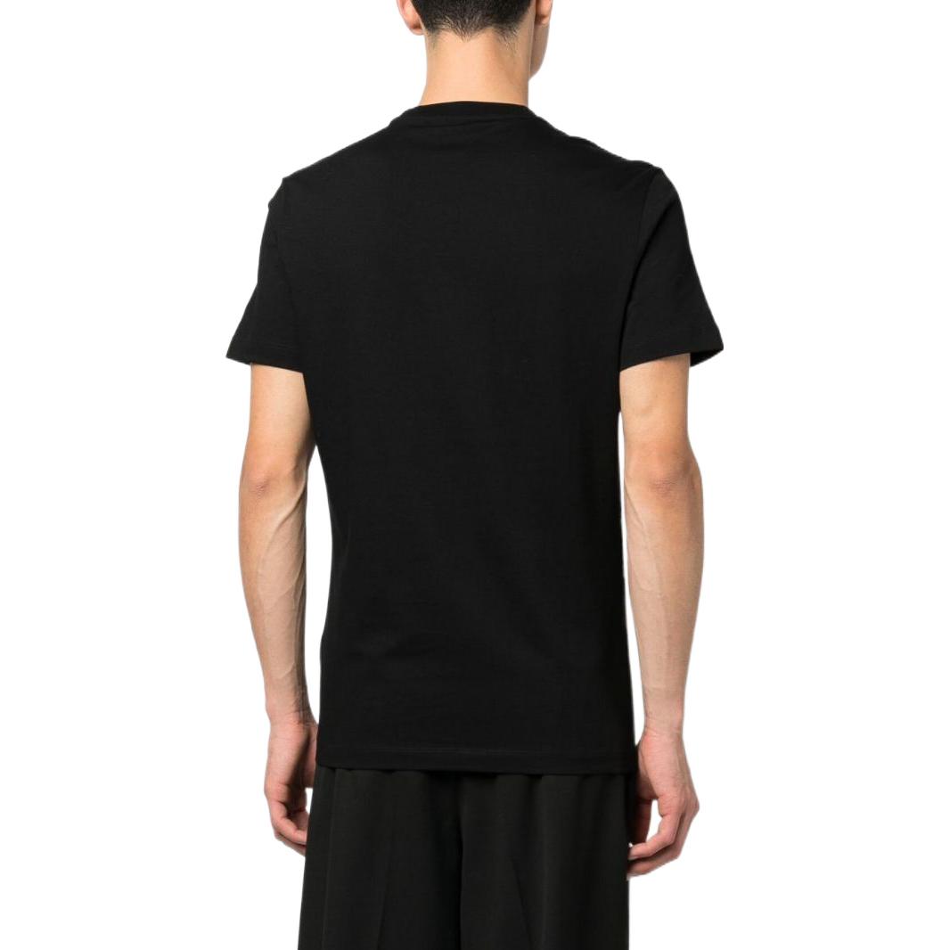 Shop VERSACE SS23 Medusa Logo Graphic Print Crewneck T-Shirt Men Black 1009328-1A06786-1B000