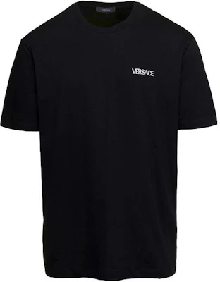 VERSACE SS23 Kaos Casual Crewneck Motif Medusa Hitam. 1010645-1A07707-1B000 Lookbook VERSACE SS23 Kaos Casual Crewneck Motif Medusa Hitam. 1010645-1A07707-1B000