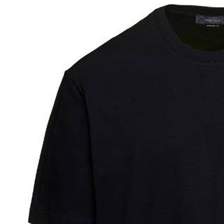 Purchase VERSACE SS23 Kaos Casual Crewneck Motif Medusa Hitam. 1010645-1A07707-1B000