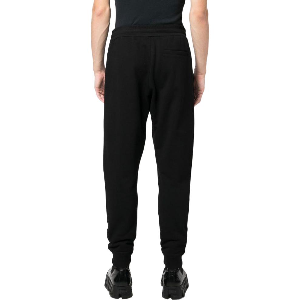 Shop VERSACE SS23 Medusa Print High-Waisted Joggers Men’s Black 1008536-1A06119-1B000