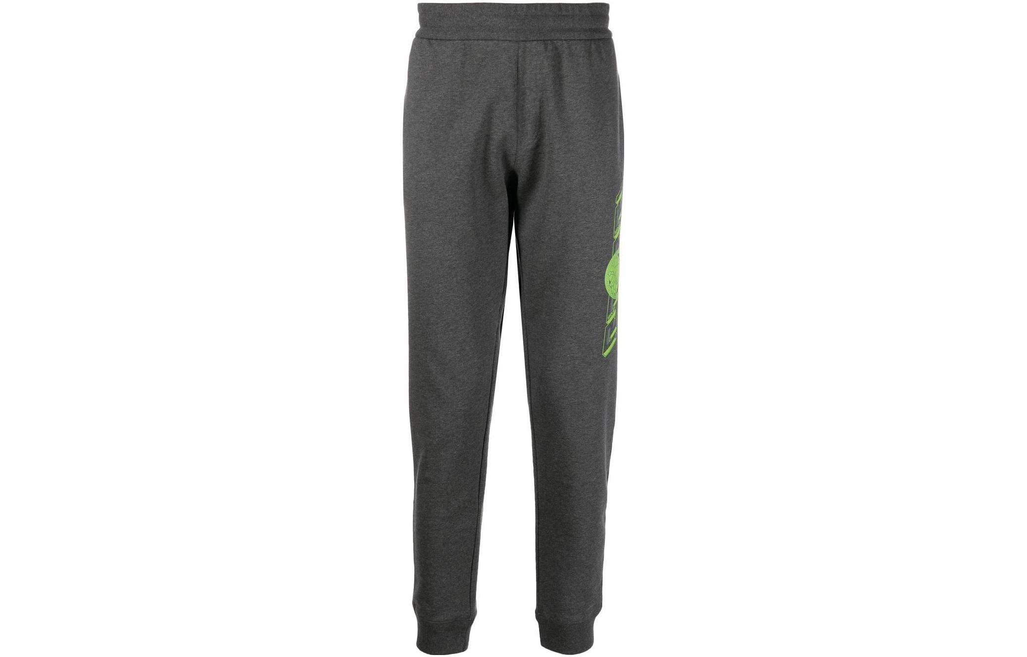 Order VERSACE SS23 Medusa Print High-Waisted Knit Joggers Men’s Dark Grey. 1008536-1A06119-1E210
