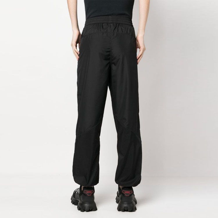 Shop Versace SS23 Pattern Print Jogger Knit Track Pants  Black 1008152-1A05631-1B000