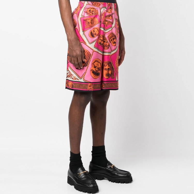 Purchase VERSACE SS23 Celana Pendek Pria Motif Kartun Pink Stylish 1002476-1A06818-5O270