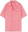 Order VERSACE SS23 男士粉色短袖古巴領襯衫附Logo提花設計 1010256-1A07718-1PN50