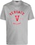 Buy ヴェルサーチ SS23 リゾートコレクション ロゴ クルーネック Tシャツ グレー 1008480-1A06062-1E100