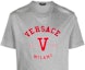 Details for ヴェルサーチ SS23 リゾートコレクション ロゴ クルーネック Tシャツ グレー 1008480-1A06062-1E100