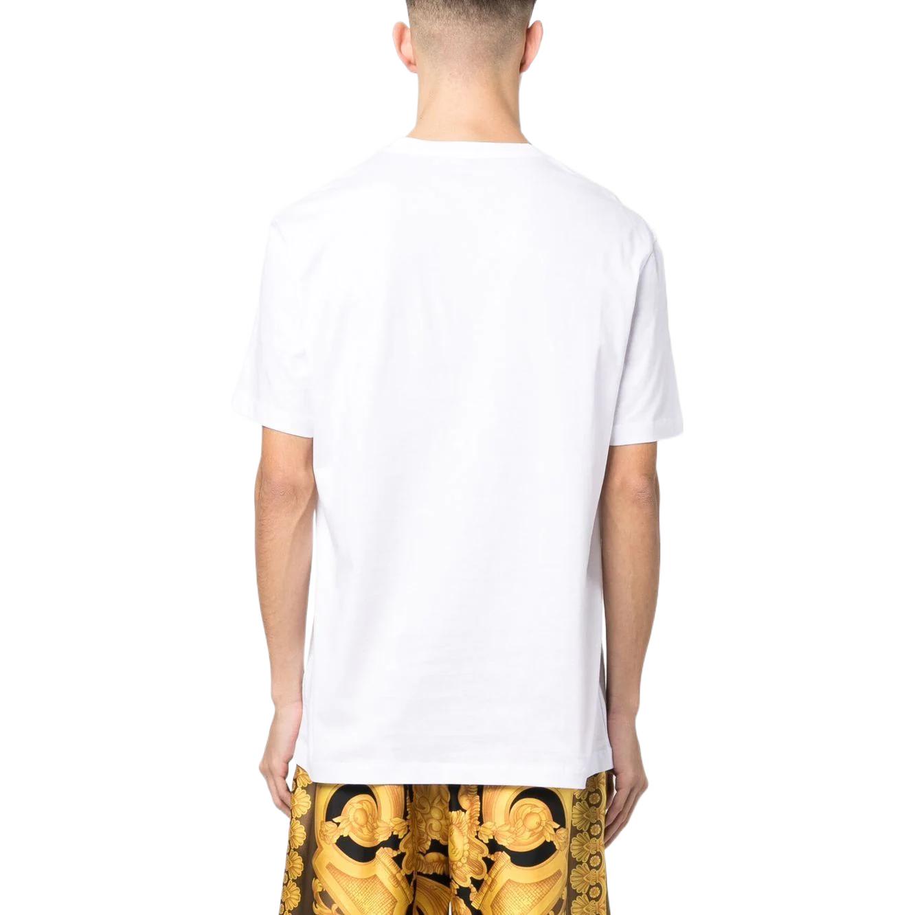 VERSACE SS23 Safety Pin Graphic Print Crewneck T-Shirt White  Fashion 1008674-1A06222-2W580 圖 4