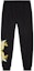 Buy Versace SS23 Solid Color Floral Embroidered Casual Pants Black . 1006483-1A04494-2B510