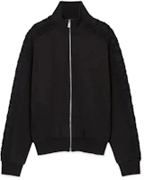 Versace SS23 Solid Color Zip-Up Jacket Black 1008621-1A06082-1B000 Versace SS23 Solid Color Zip-Up Jacket Black 1008621-1A06082-1B000