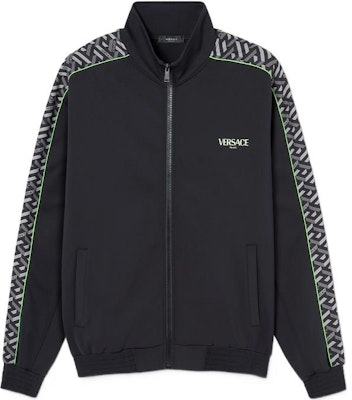 Versace SS23 Solid Color Zip-Up Track Jacket Black 1007845-1A05640-5B970 Buy Versace SS23 Solid Color Zip-Up Track Jacket Black 1007845-1A05640-5B970