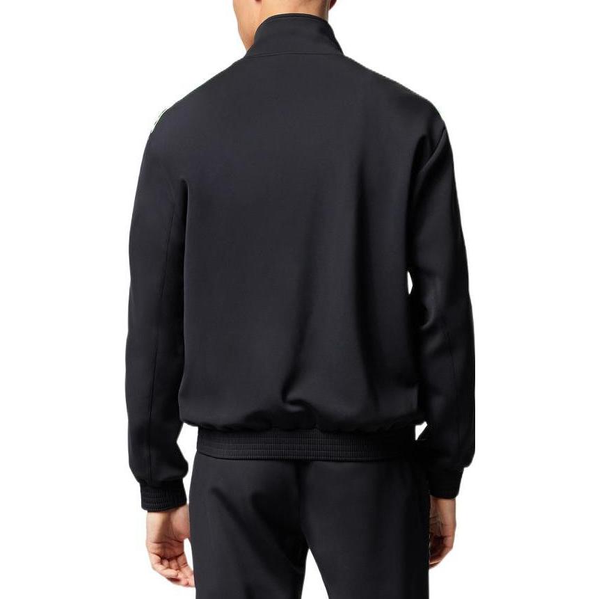 Lookbook Versace SS23 Solid Color Zip-Up Track Jacket  Black 1007845-1A05640-5B970