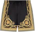 Order VERSACE SS24 Shorts Negros Rectos de Playa con Estampado Barroco. 1016218-1A11364-5BC60