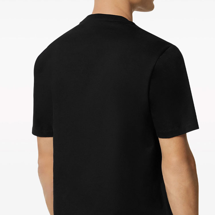 Sizing 范思哲 SS24 黑色刺绣徽标设计圆领T恤. 1013302-1A11370-1B000