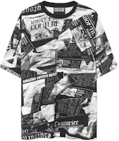 VERSACE SS24 Black Letter Print Relaxed Fit Crew Neck T-Shirt E76GAH6L0-EJS275-E899 VERSACE SS24 Black Letter Print Relaxed Fit Crew Neck T-Shirt E76GAH6L0-EJS275-E899