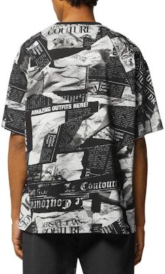 范思哲 SS24 黑色字母印花宽松款圆领T恤 E76GAH6L0-EJS275-E899 Shop 范思哲 SS24 黑色字母印花宽松款圆领T恤 E76GAH6L0-EJS275-E899