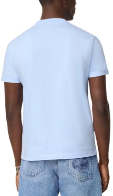 ヴェルサーチ SS24 ブルー ロゴ刺繍入り半袖Tシャツ 1011694-1A08584-1VD90 Shop ヴェルサーチ SS24 ブルー ロゴ刺繍入り半袖Tシャツ 1011694-1A08584-1VD90