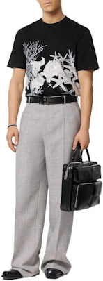 Versace SS24 黑色短袖花卉印花圓領T恤 1013302-1A11409-2B510 Lookbook Versace SS24 黑色短袖花卉印花圓領T恤 1013302-1A11409-2B510