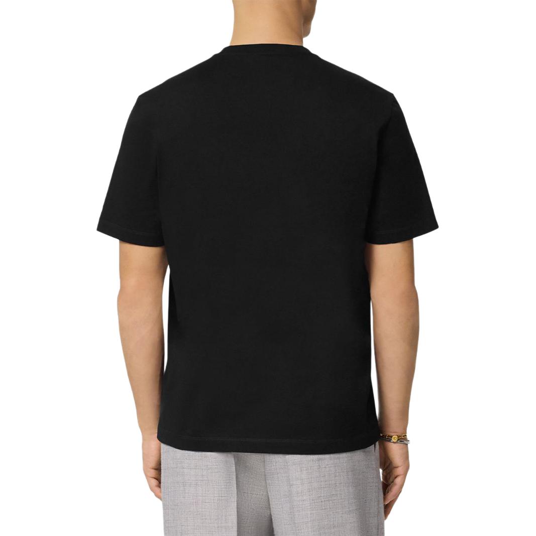 Versace SS24  Floral Print Crew Neck T-Shirt Black Short Sleeve Tee 1013302-1A11409-2B510 圖 4