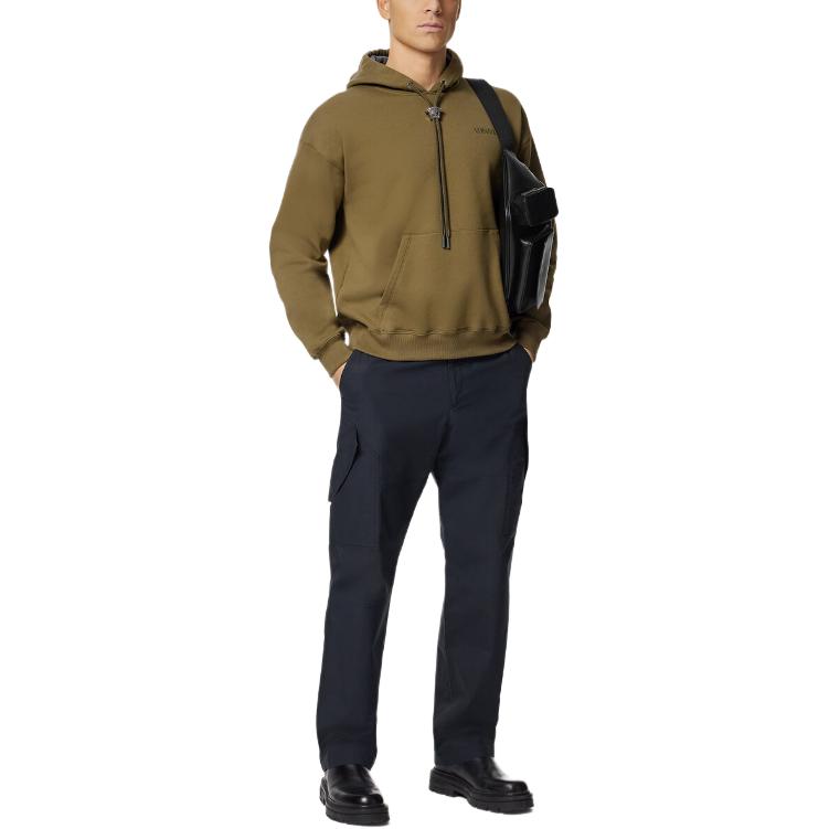 VERSACE SS24  Green Logo Embroidered Hoodie. 1008661-1A06213-1GM10 圖 5