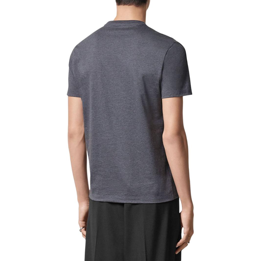 VERSACE SS24  Logo Print Crewneck T-Shirt in Cool Gray. 1013944-1A09862-1E210 圖 4